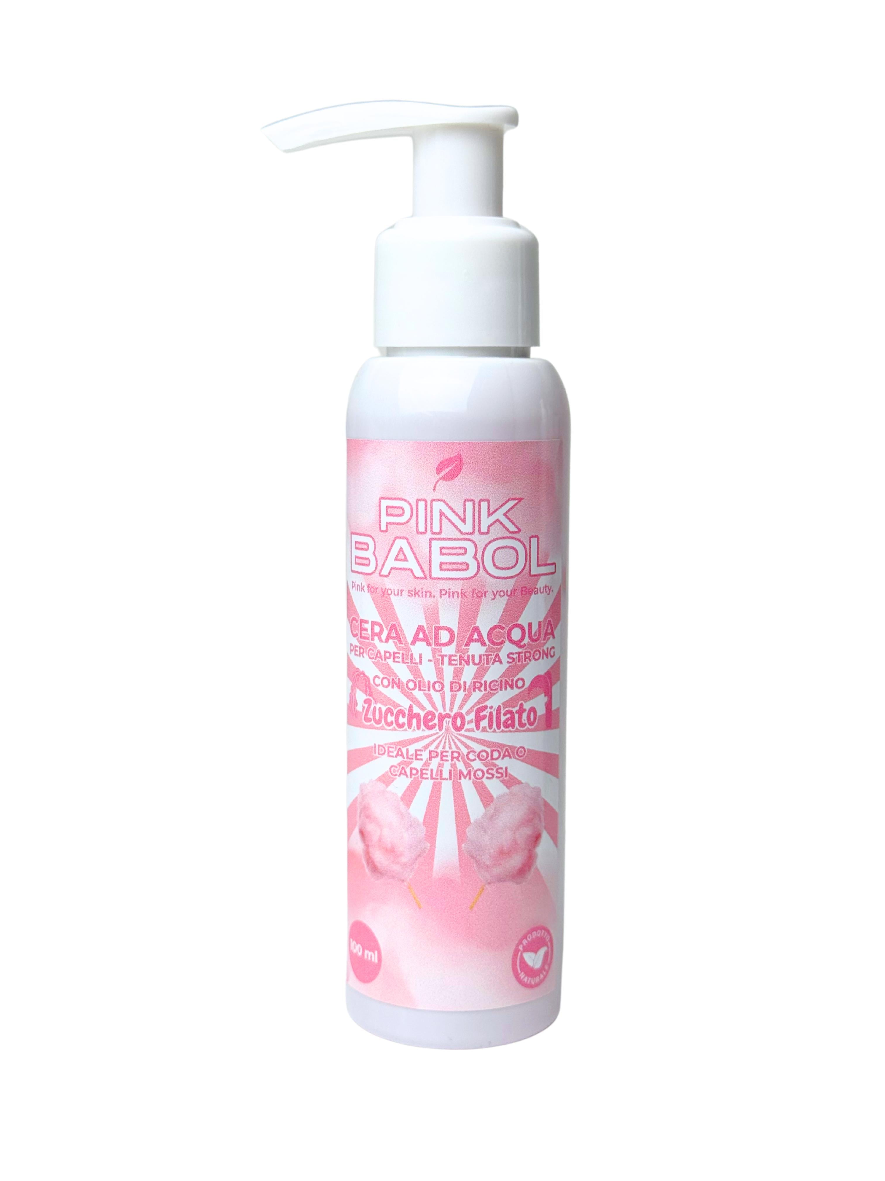 Cera ad Acqua per Capelli con Olio di Ricino - Tenuta Strong-Pink Babol