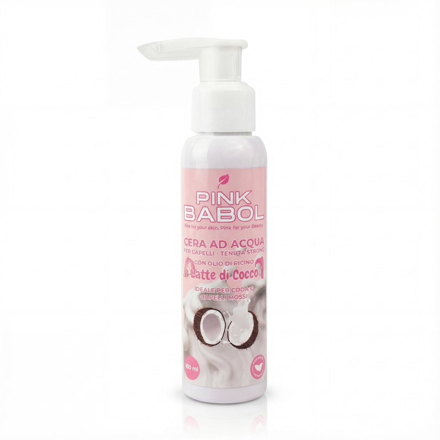 Cera ad Acqua per Capelli con Olio di Ricino - Tenuta Strong-Pink Babol