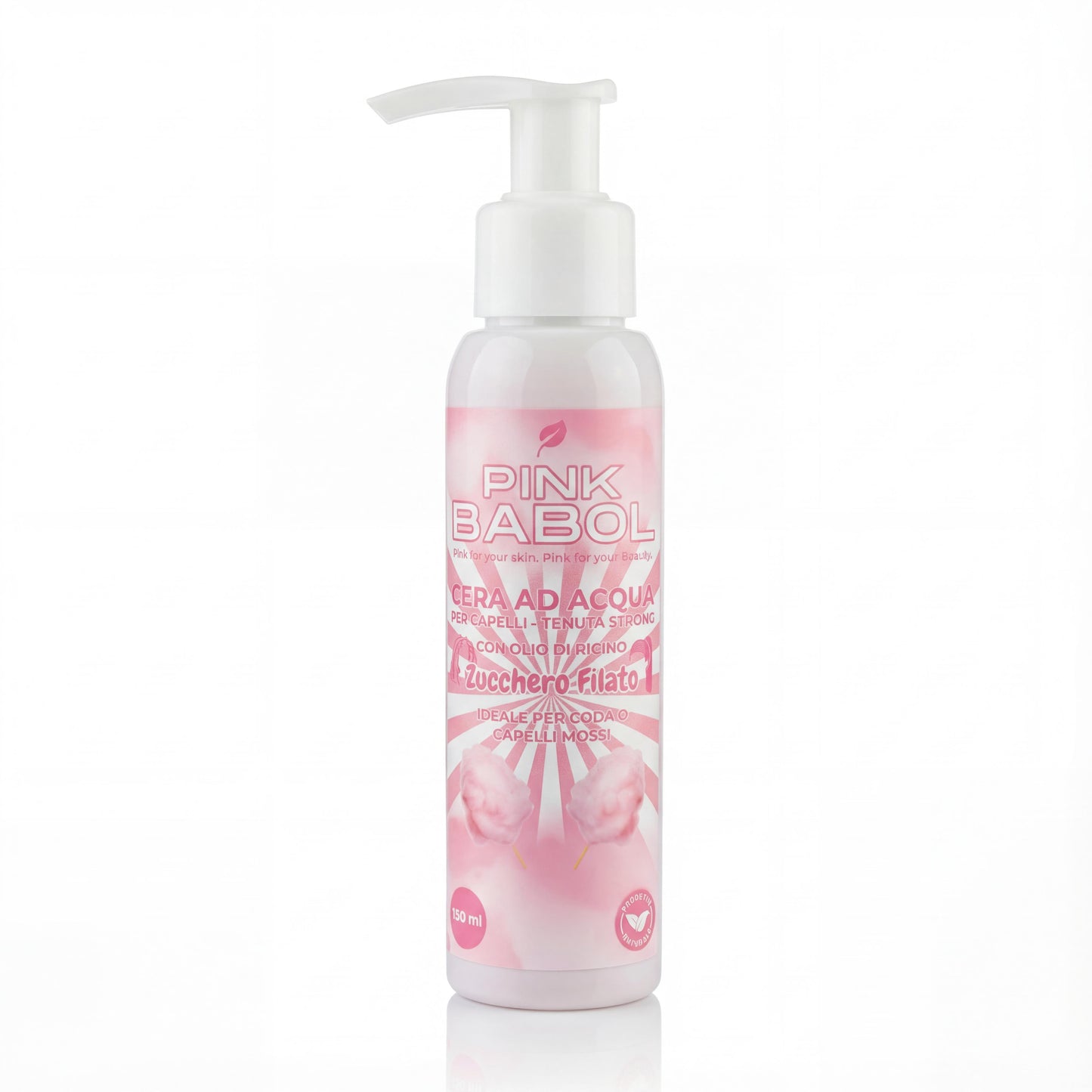 Cera ad Acqua per Capelli con Olio di Ricino - Tenuta Strong-Pink Babol