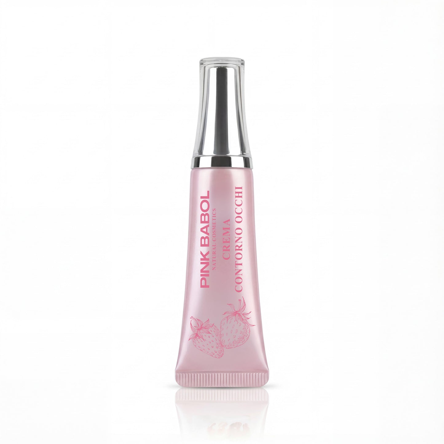 Crema Contorno Occhi con Olio di Cocco, Ceramide NP, Olivello Spinoso, Vitamina E e Olio di Girasole – Illuminante e Idratante-Pink Babol