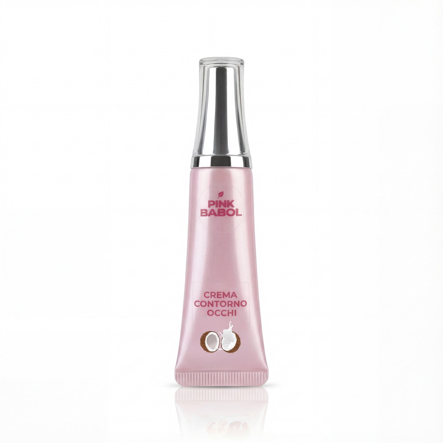 Crema Contorno Occhi con Olio di Cocco, Ceramide NP, Olivello Spinoso, Vitamina E e Olio di Girasole – Illuminante e Idratante-Pink Babol