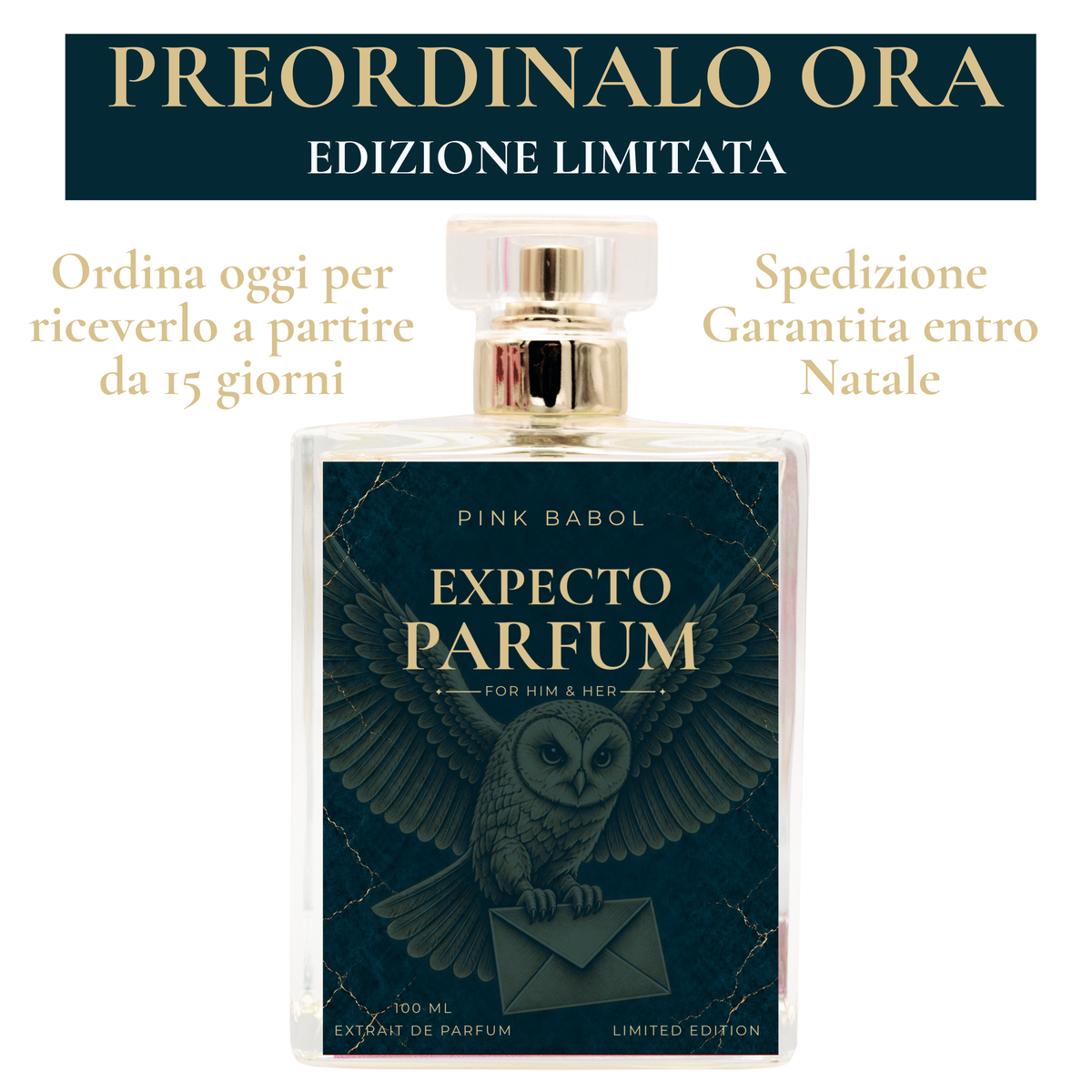 Expecto Parfum Extrait – Muschio Bianco, Ambroxan, Tuberosa, Zafferano, Cedro, Patchouli - UNISEX