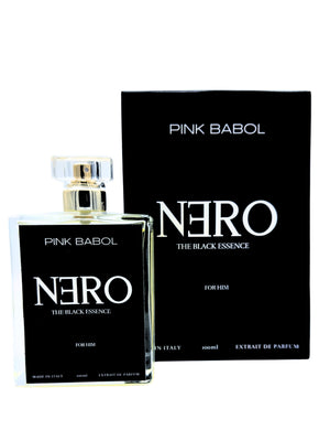 Nero Extrait De Parufm - Ribes Nero, Vaniglia, Rosa e Gelsomino del Marocco, Ambra Grigia, Ananas, Mela FOR HIM-Pink Babol