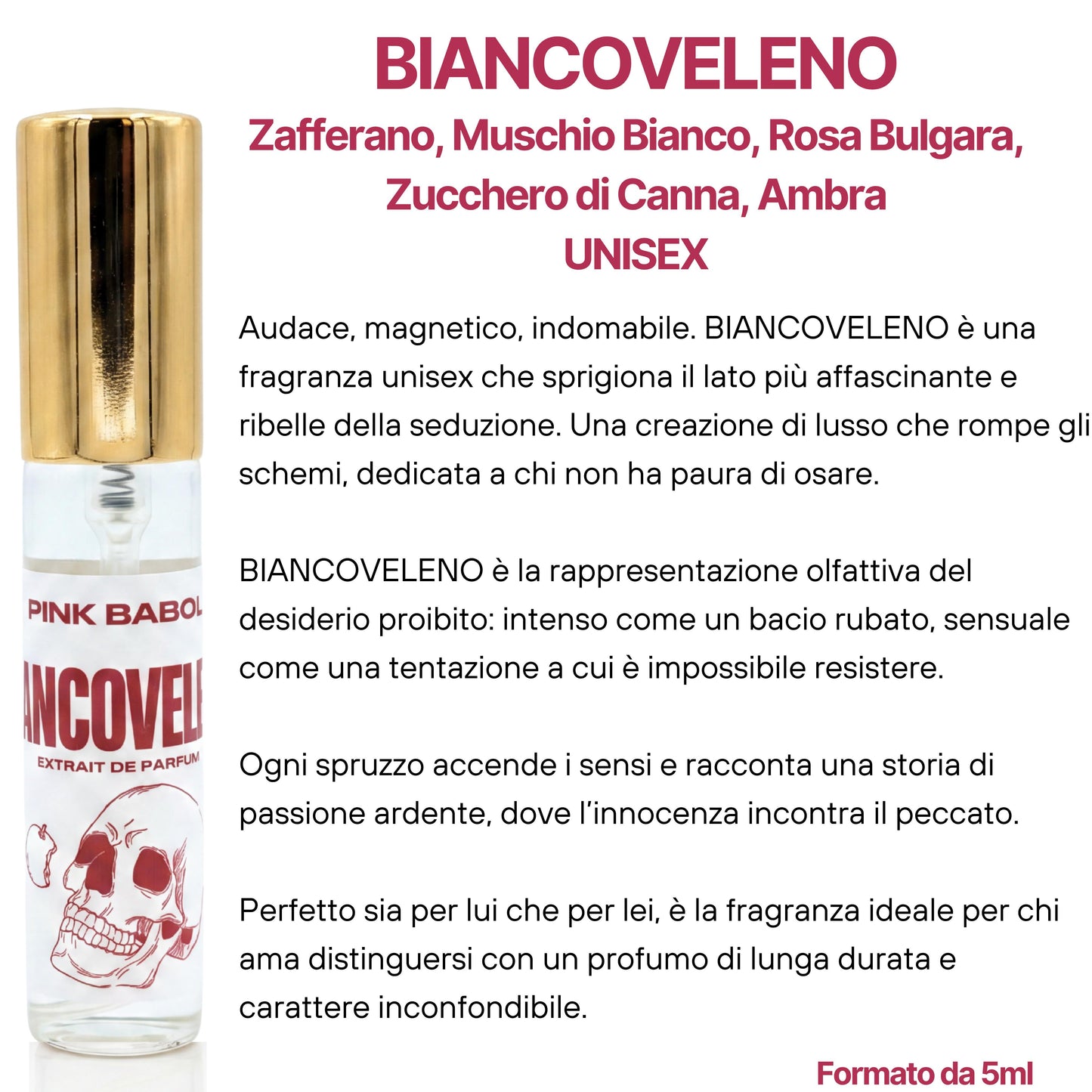 Parfum KIT Mini Size - Biancoveleno, Nero, Incanto di Bell, Rosaspina, Rossomare, Giardino di Jasmine, Pink Vanilla, Nectar Rose-Pink Babol
