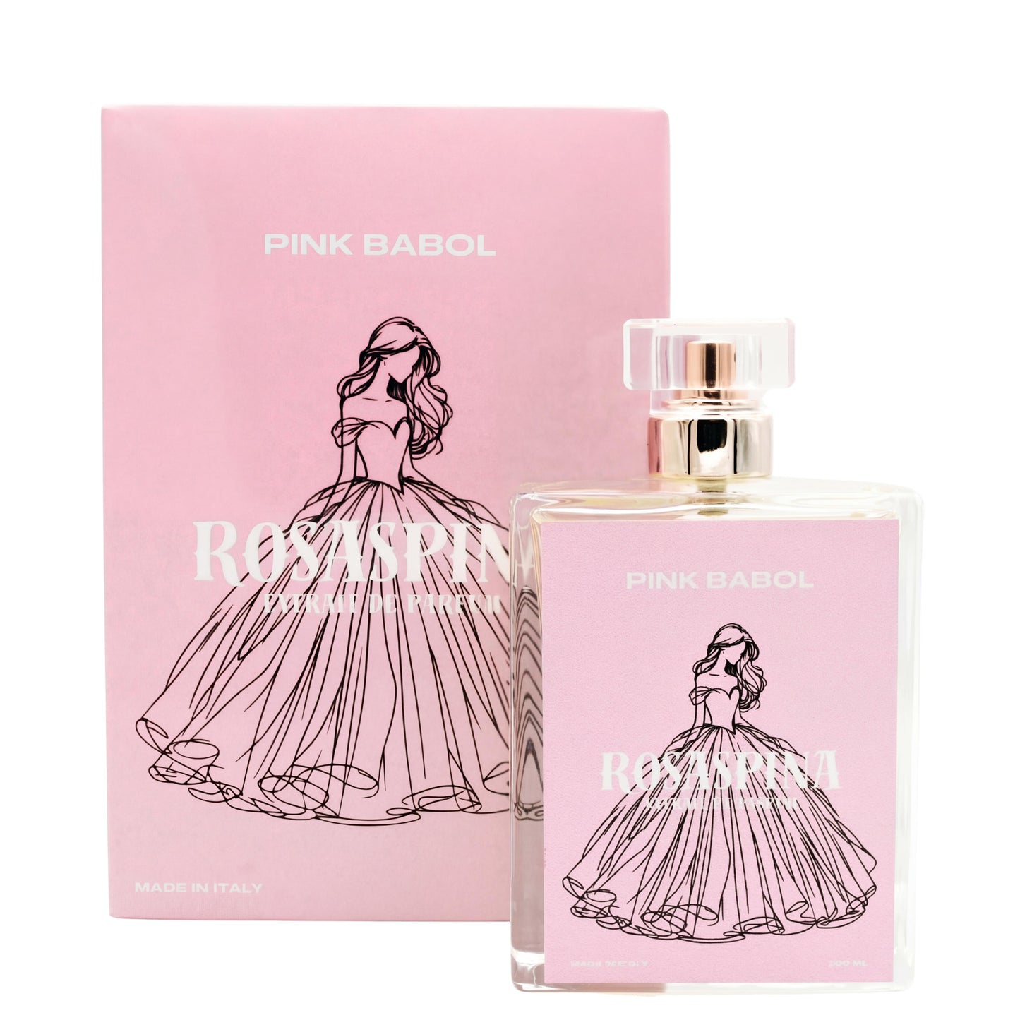 Rosaspina Extrait de Parfum - Cocco, Vaniglia, Gelsomino, Rosa, Tiarè, Ylang Ylang. UNISEX-Pink Babol