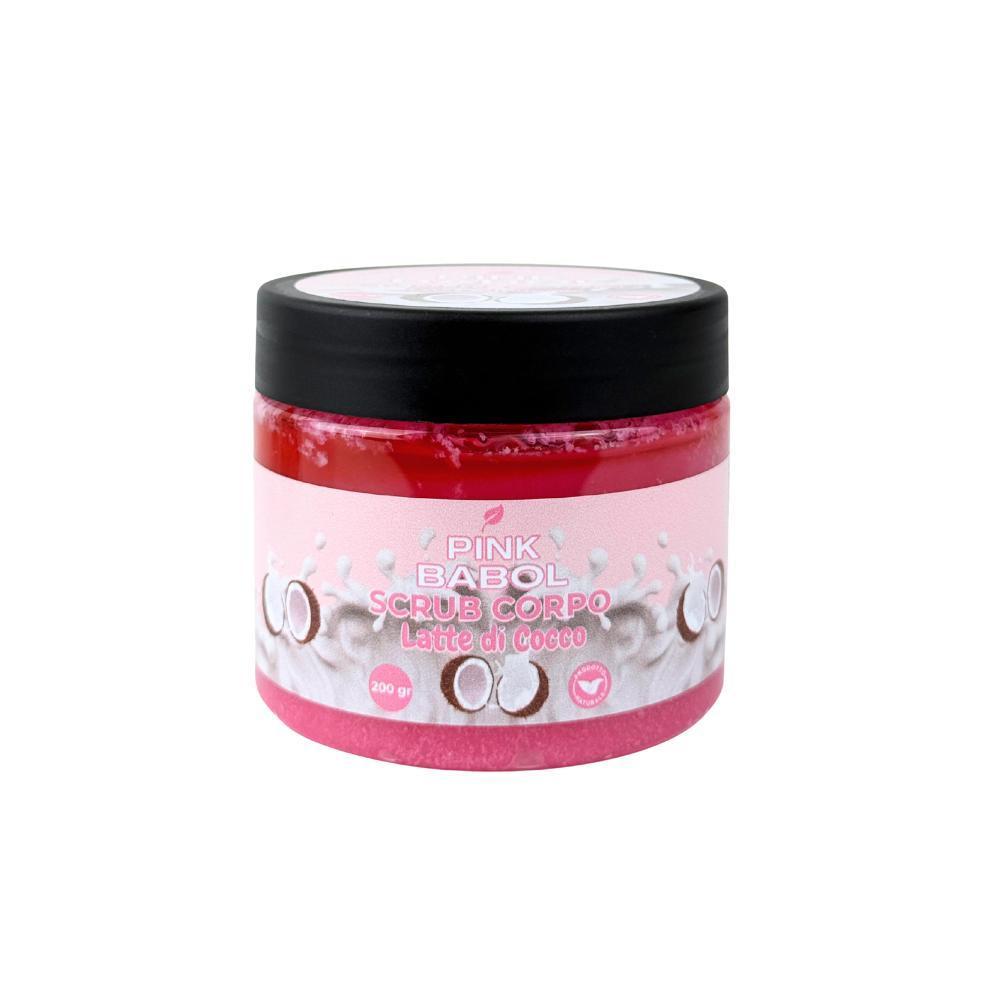 Scrub Corpo Esfoliante e Purificante con microgranuli Naturali, Aloe Vera, Burro di Karité e Olio di Sesamo – Pelle Luminosa, Liscia e Rigenerata-Pink Babol