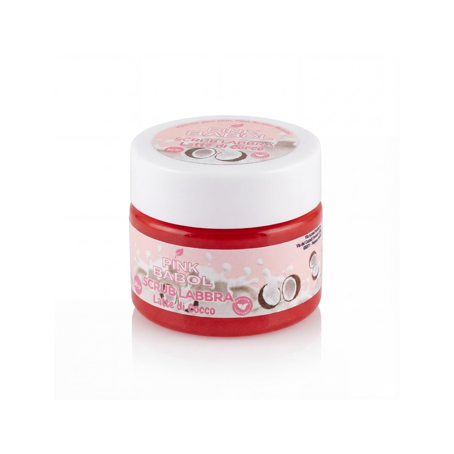 Scrub Labbra con Zucchero Naturale, Aloe Vera e Olio di Mandorle Dolci – Esfoliazione Delicata, Idratazione e Nutrimento Intenso-Pink Babol