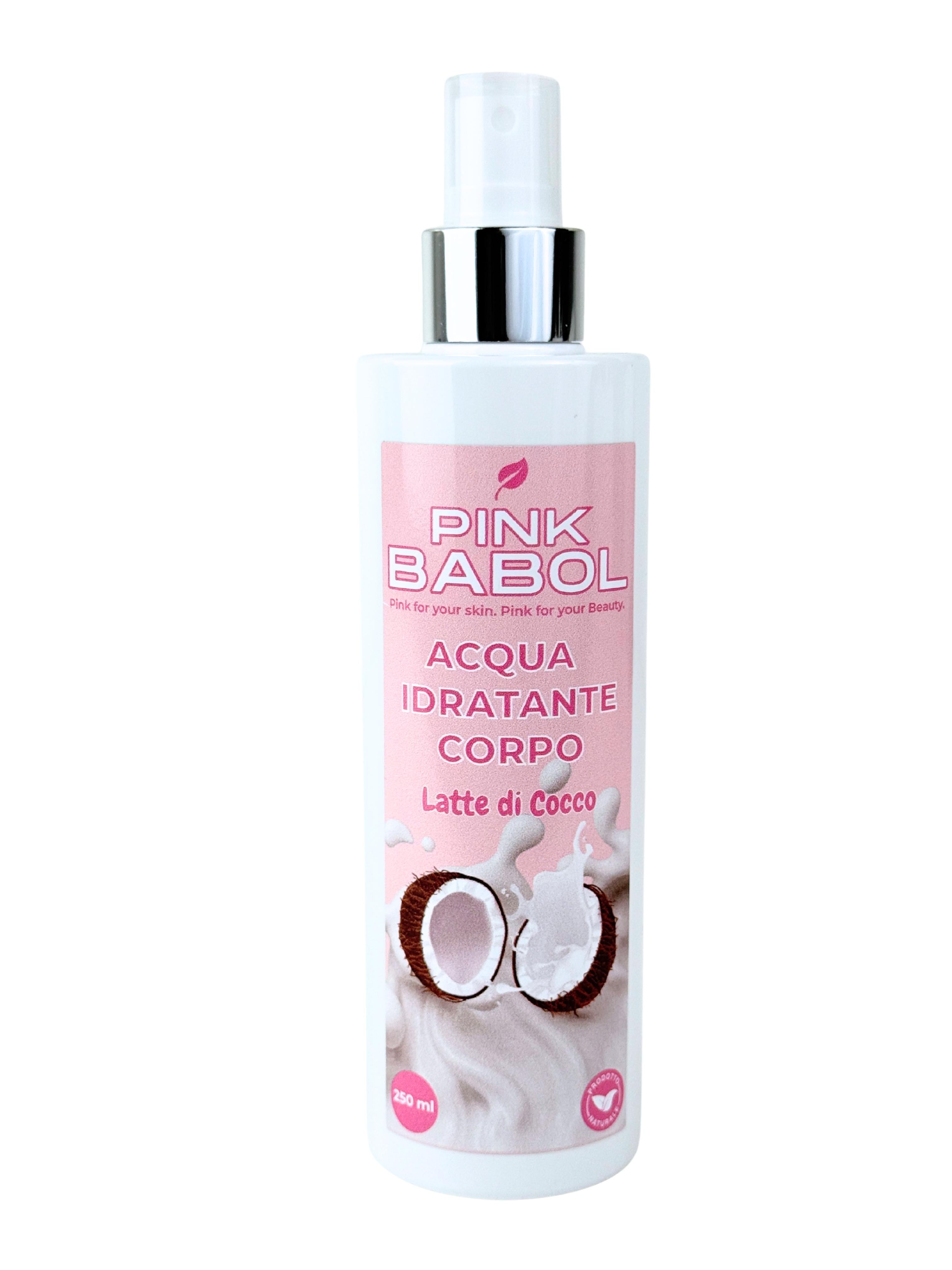 Acqua Idratante Corpo After Sun con Aloe Vera e Glicerina Vegetale - Extra Pack 250ml-Pink Babol