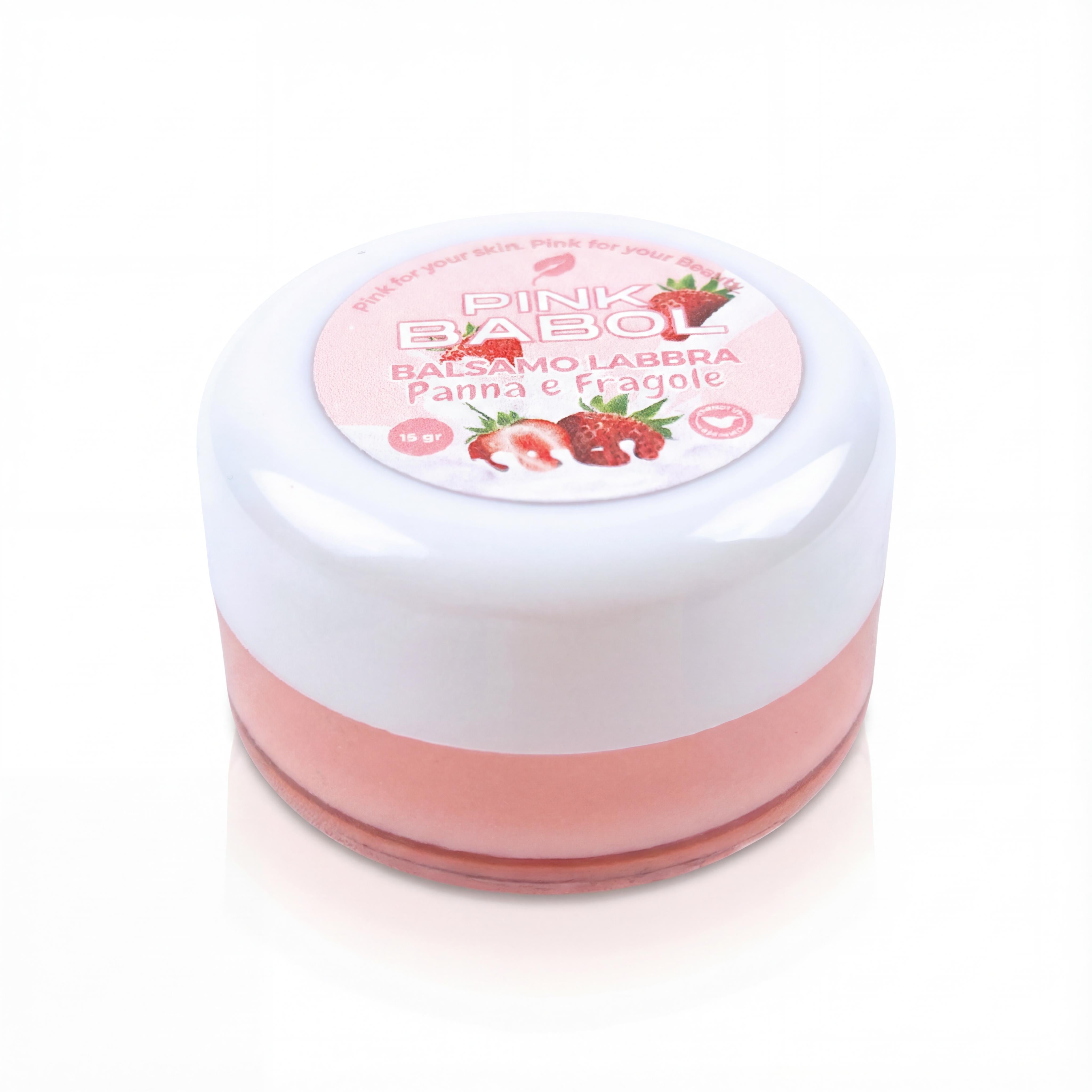 Balsamo Labbra con Olio di Mandorle Dolci, Soia e Burro di Karité – Idratazione Intensa e Protezione Duratura-Pink Babol