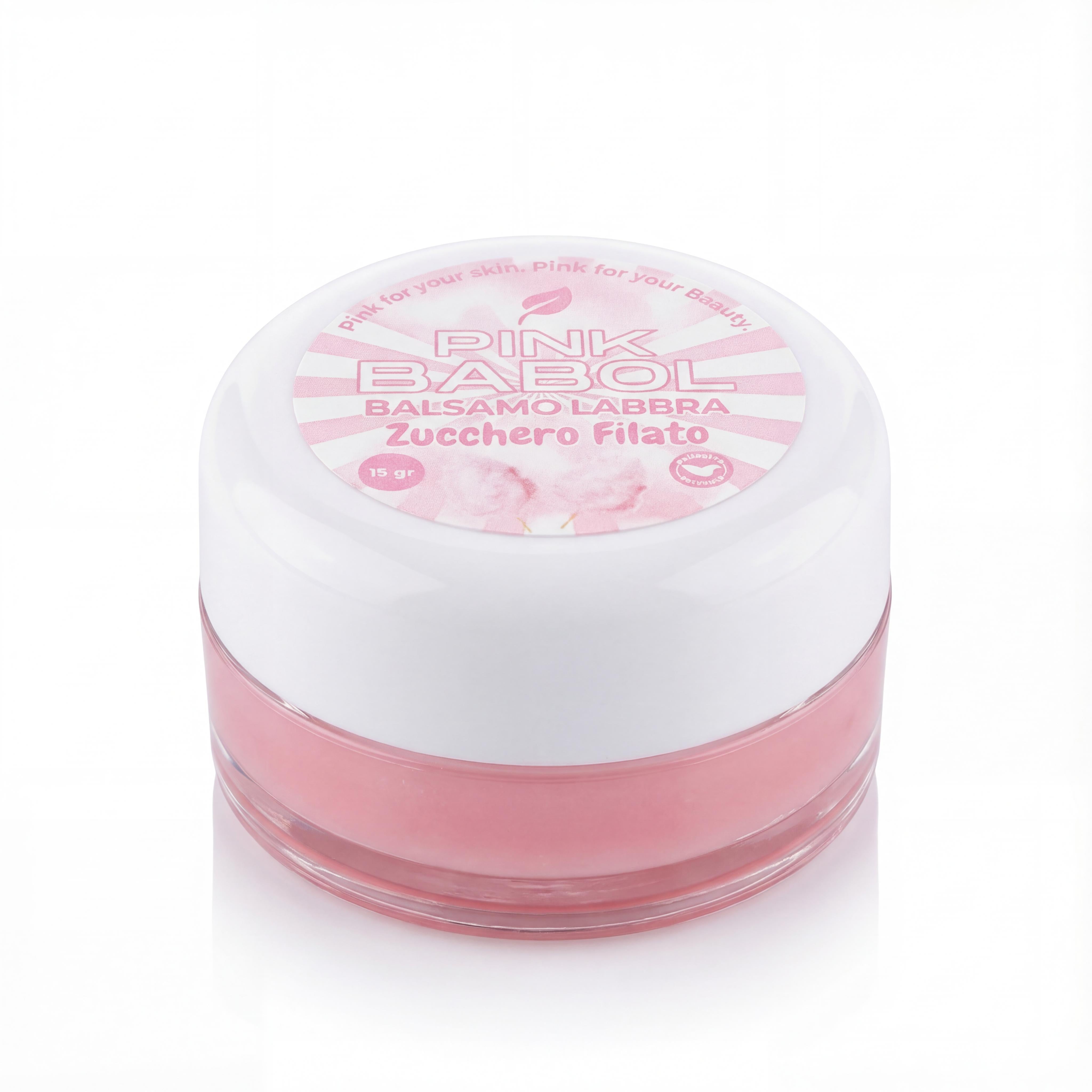 Balsamo Labbra con Olio di Mandorle Dolci, Soia e Burro di Karité – Idratazione Intensa e Protezione Duratura-Pink Babol