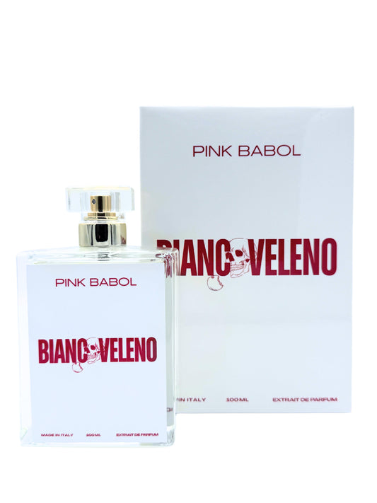 Biancoveleno Extrait de Parfum - Zafferano, Muschio Bianco, Rosa Bulgara, Zucchero di Canna, Ambra UNISEX-Pink Babol