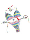 Bikini fantasia brasiliana triangolo imbottito-Pink Babol