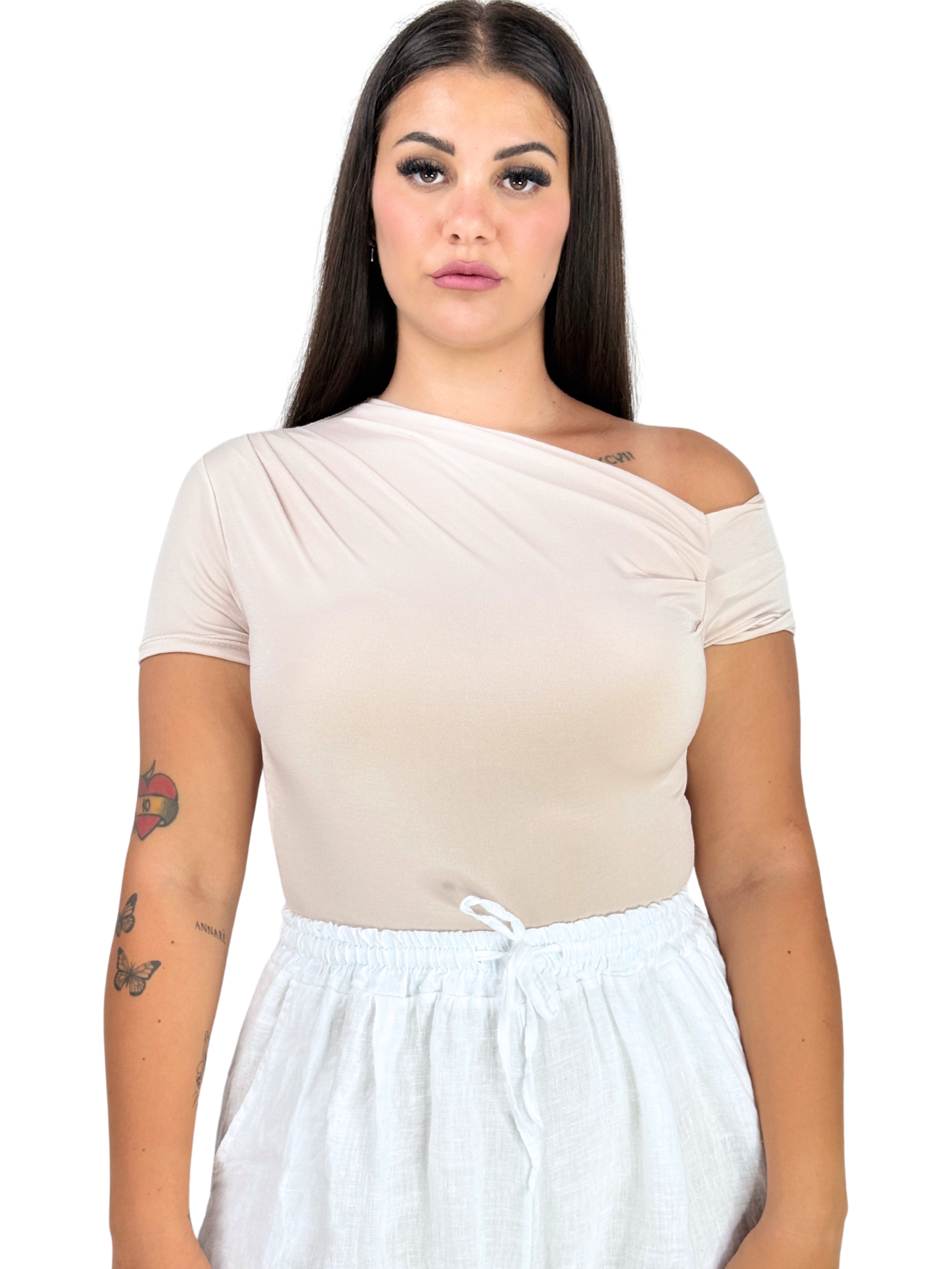 Body Kylie mezza manica-Pink Babol