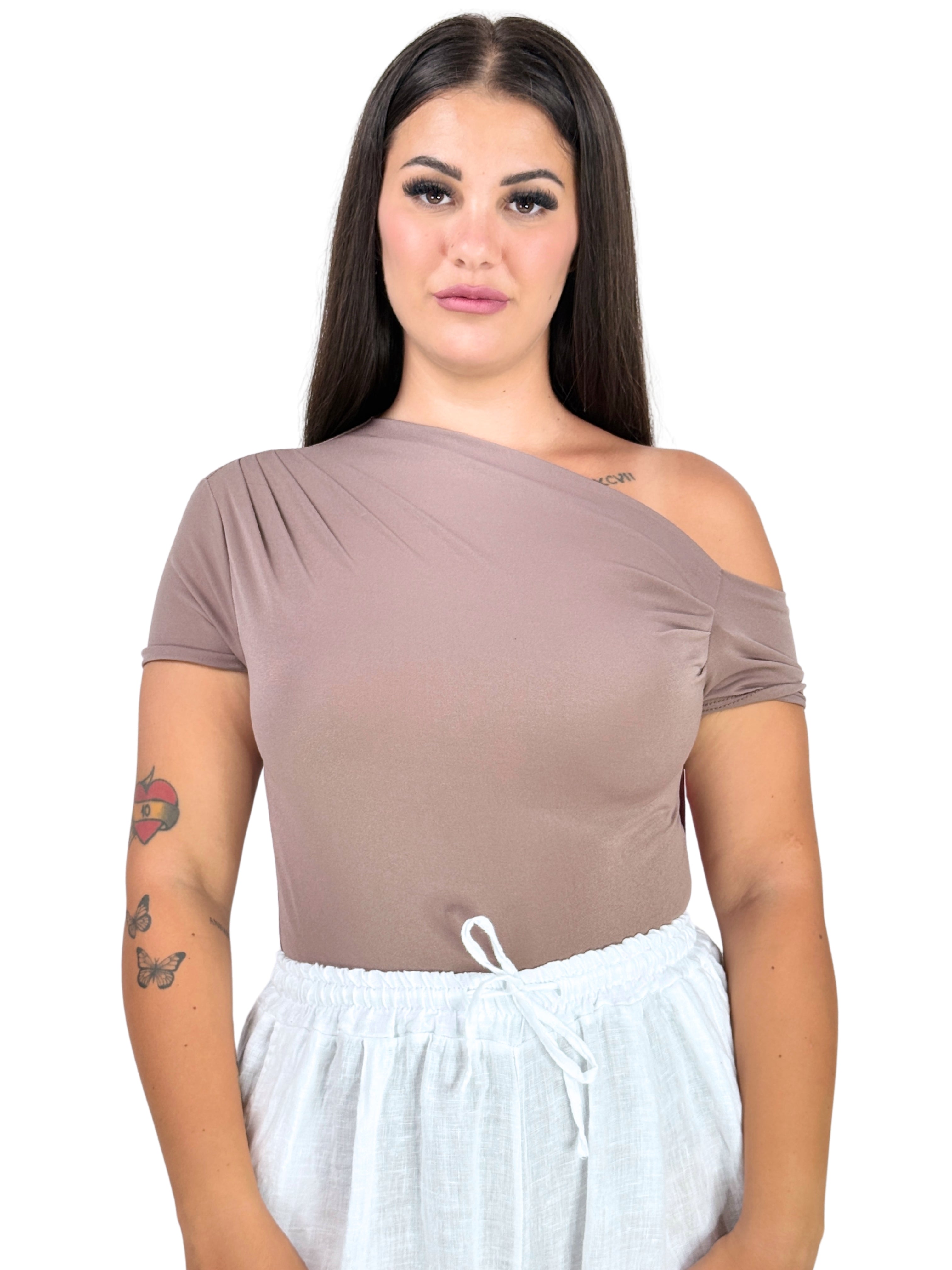 Body Kylie mezza manica-Pink Babol