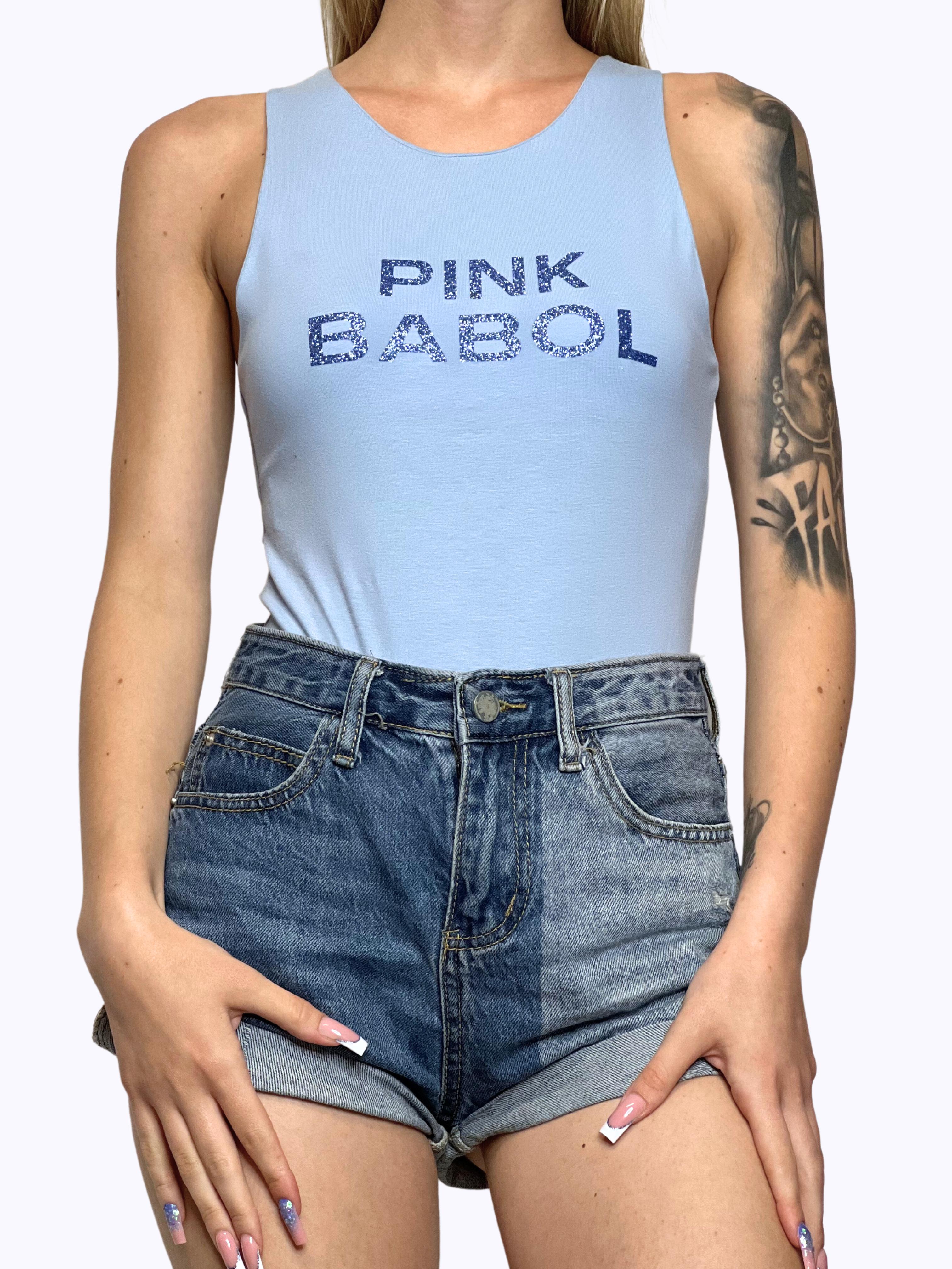 Body elasticizzato Pink Babol Glitter-Pink Babol