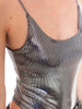 Body in lurex imbottito-Pink Babol