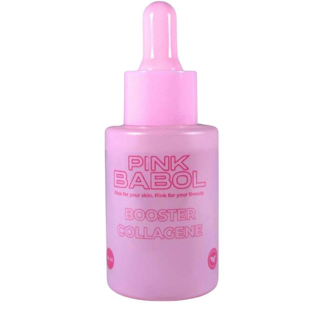 Booster Collagene con Acido ialuronico, Vitamina E ed Aloe Vera – Concentrato Elasticizzante, Idratante ed illuminante-Pink Babol