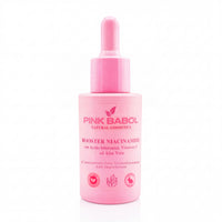 Booster Niacinamide con Acido Ialuronico, Vitamina E ed Aloe Vera - Sebo Normalizzante, Anti imperfezioni-Pink Babol