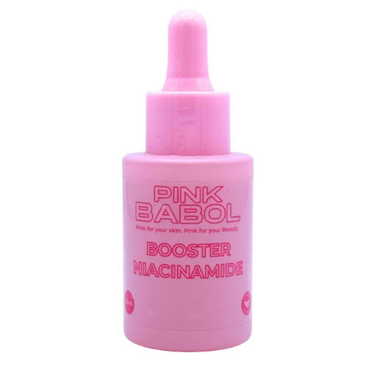 Booster Niacinamide con Acido Ialuronico, Vitamina E ed Aloe Vera - Sebo Normalizzante, Anti imperfezioni-Pink Babol