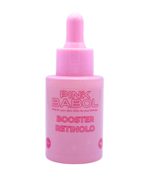 Booster Retinolo con Acido Ialuronico, Vitamina C e Aloe Vera - Concentrato Anti-Age, Rassodante e Rinnovante-Pink Babol