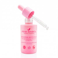 Booster Retinolo con Acido Ialuronico, Vitamina E e Aloe Vera - Concentrato Anti-Age, Rigenerante e Rassodante-Pink Babol