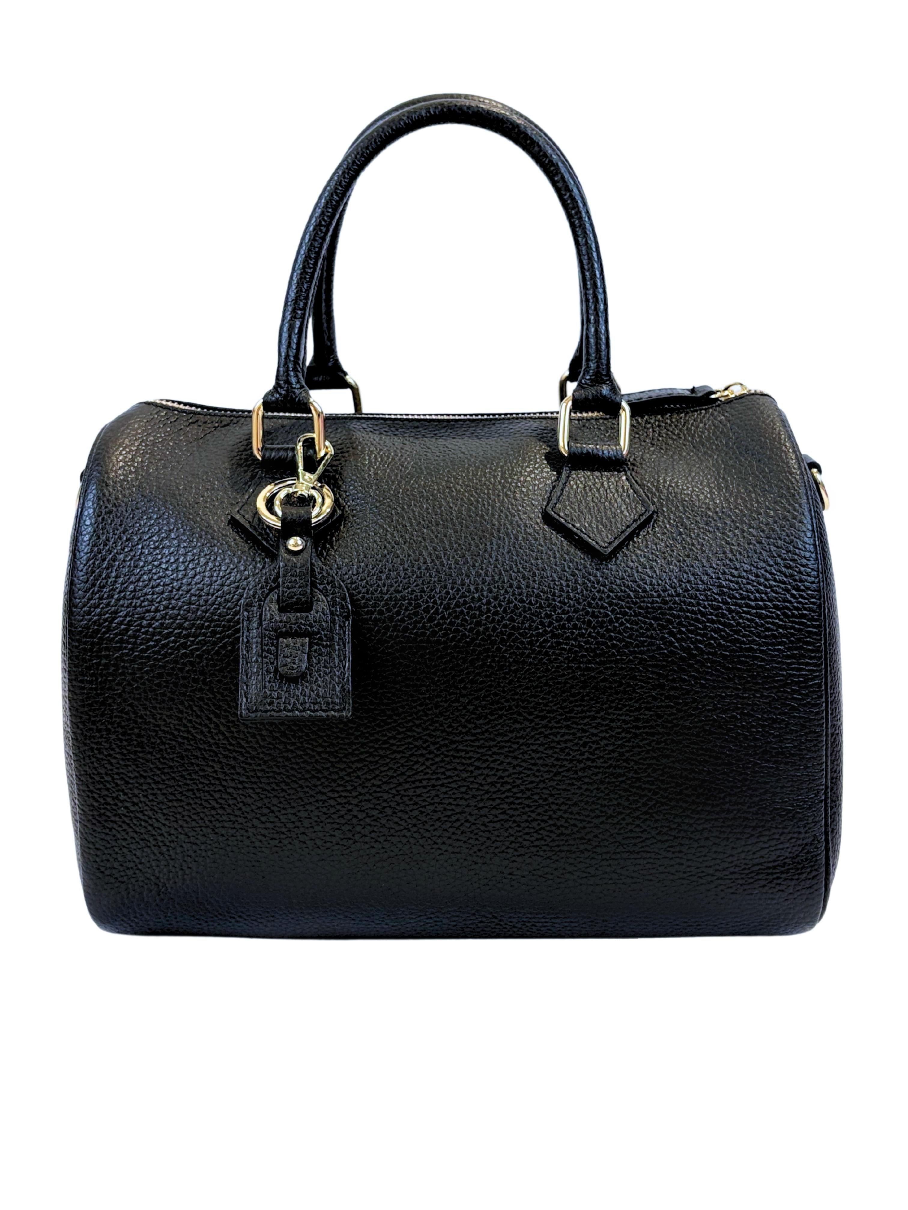Borsa Bauletto Eloise XL in vera pelle (Personalizzabile)-Pink Babol