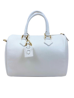 Borsa Bauletto Eloise XL in vera pelle (Personalizzabile)-Pink Babol