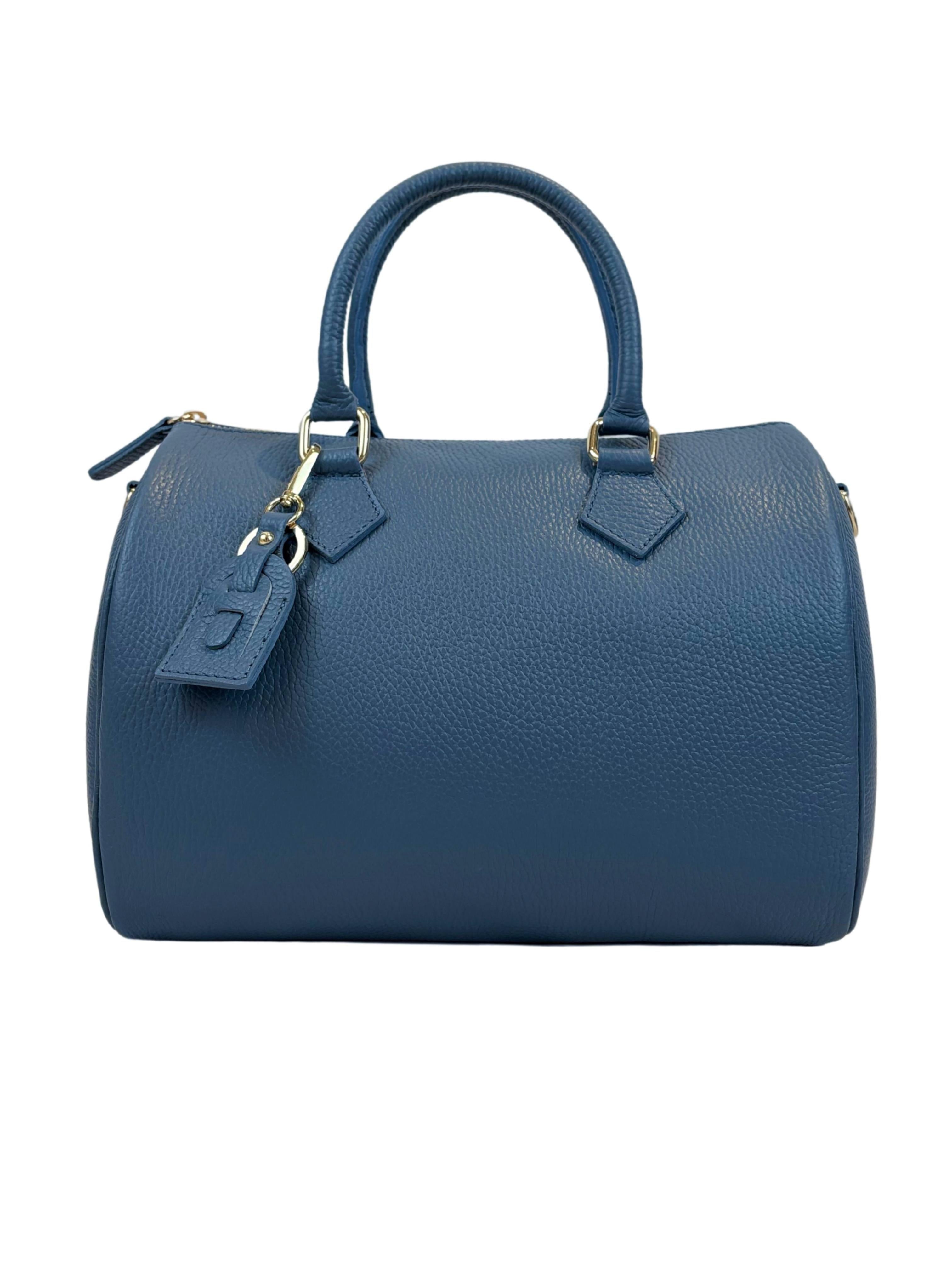 Borsa Bauletto Eloise XL in vera pelle (Personalizzabile)-Pink Babol