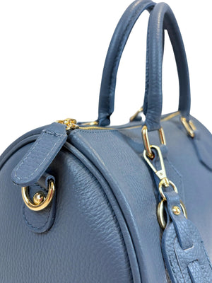 Borsa Bauletto Eloise XL in vera pelle (Personalizzabile)-Pink Babol