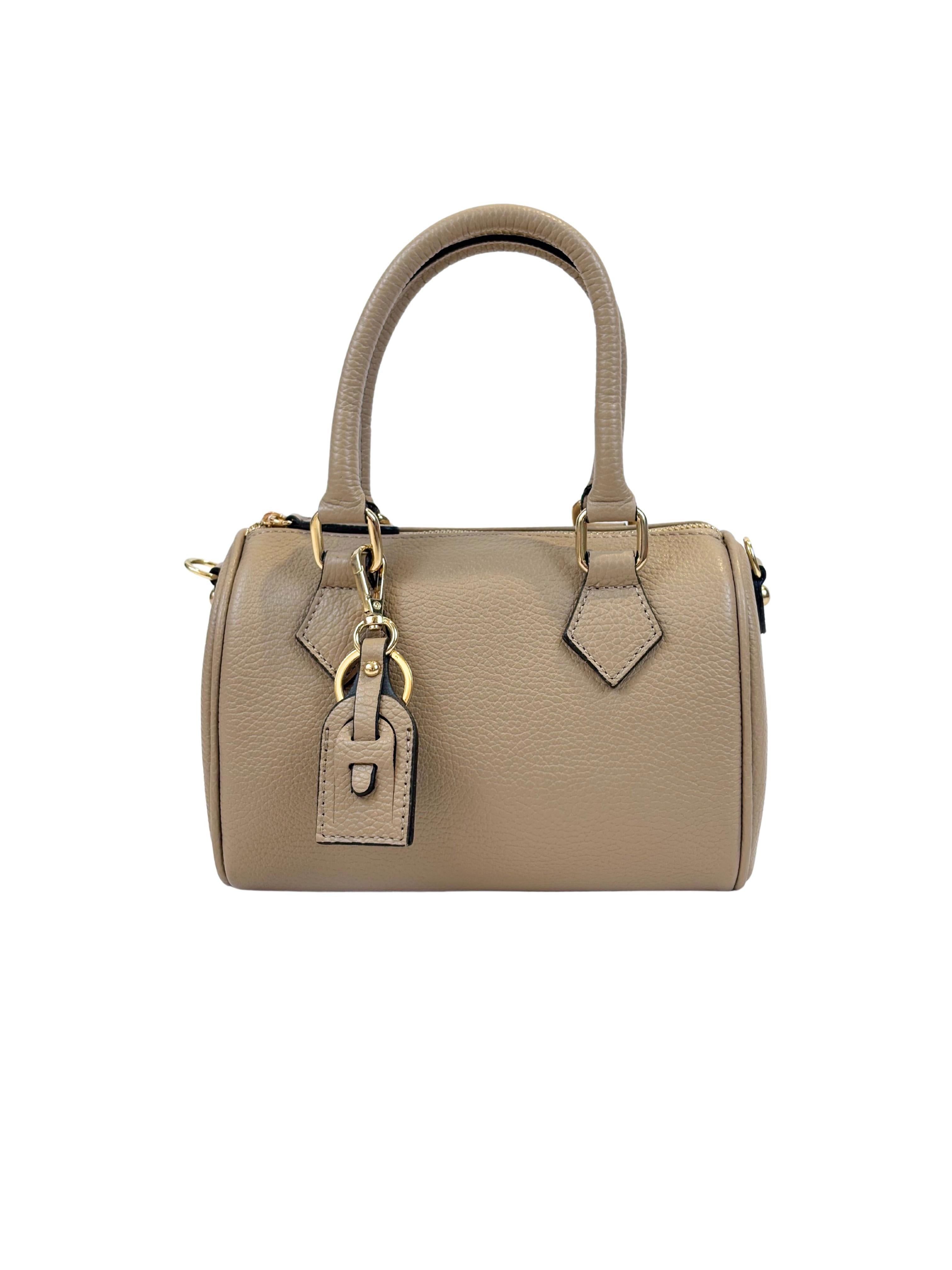 Borsa Bauletto Eloise in vera pelle (Personalizzabile)-Pink Babol