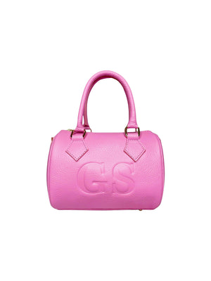 Borsa Bauletto Eloise in vera pelle (Personalizzabile)-Pink Babol