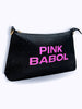 Borsa/Pochette Pink Babol glitterata con tracolla regolabile-Pink Babol