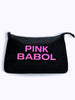 Carica l&#39;immagine nel visualizzatore di Gallery, Borsa/Pochette Pink Babol glitterata con tracolla regolabile-Pink Babol