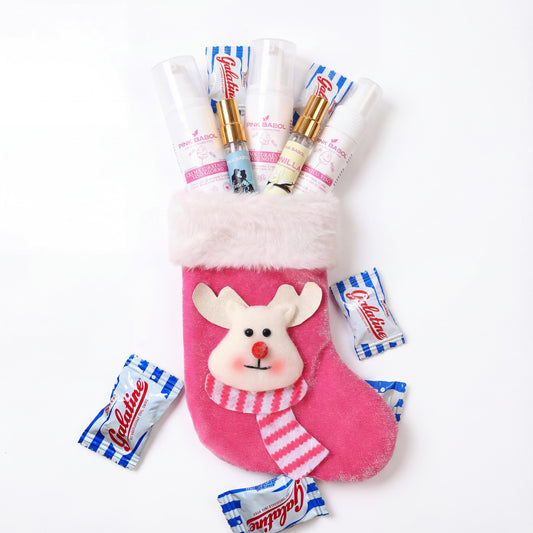 Calza Epifania Pink Babol Cosmetics – Edizione Limitata con prodotti cosmetici e caramelle-Pink Babol