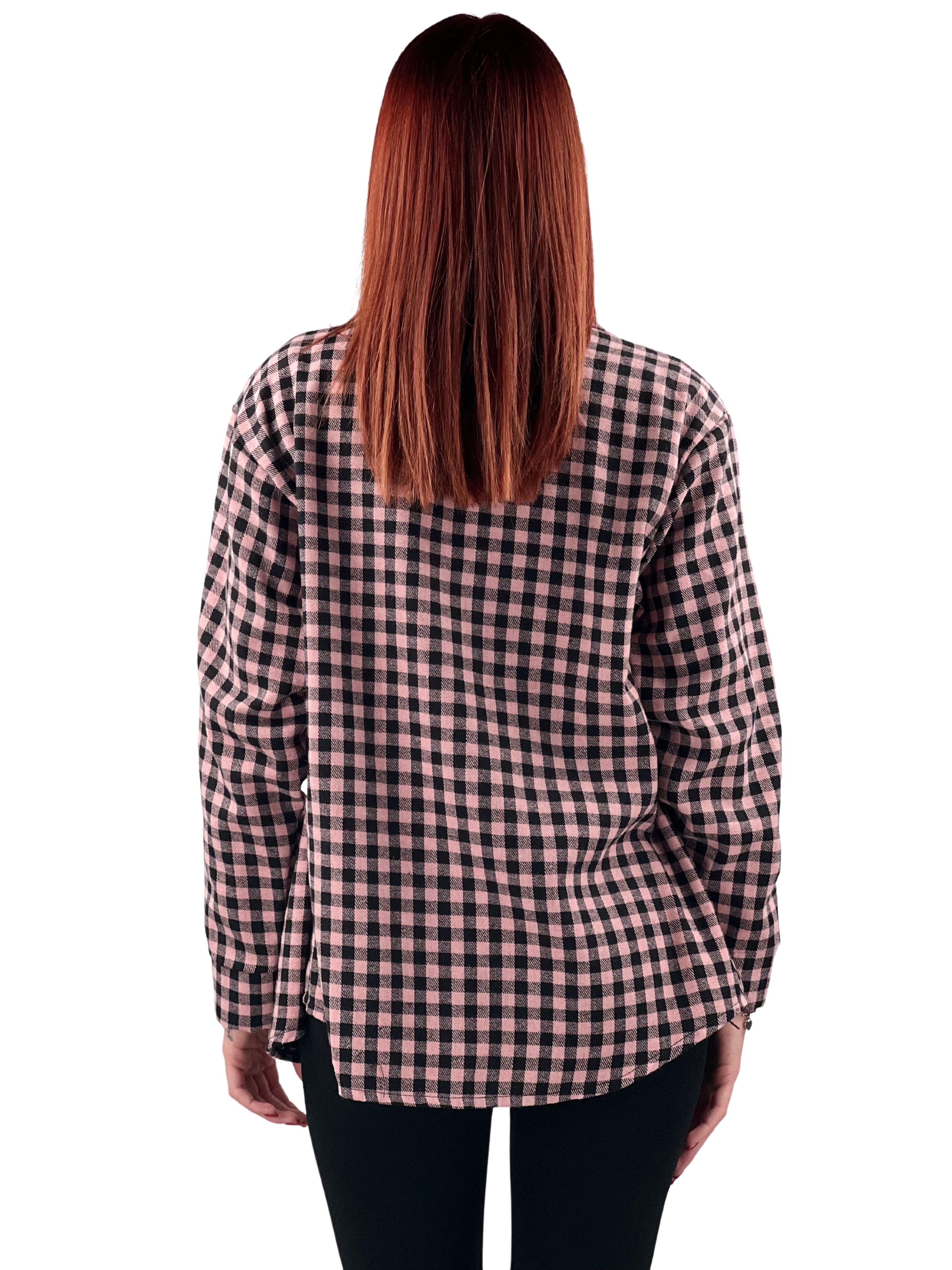 Camicia a quadri-Pink Babol