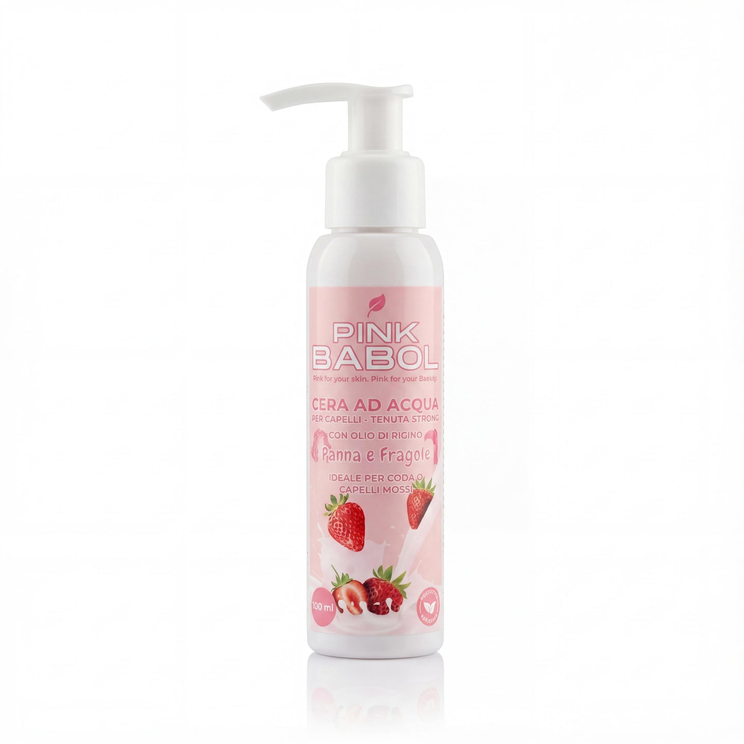 Cera ad Acqua per Capelli con Olio di Ricino - Tenuta Strong-Pink Babol