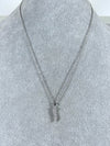 Collana Horn strass-Pink Babol