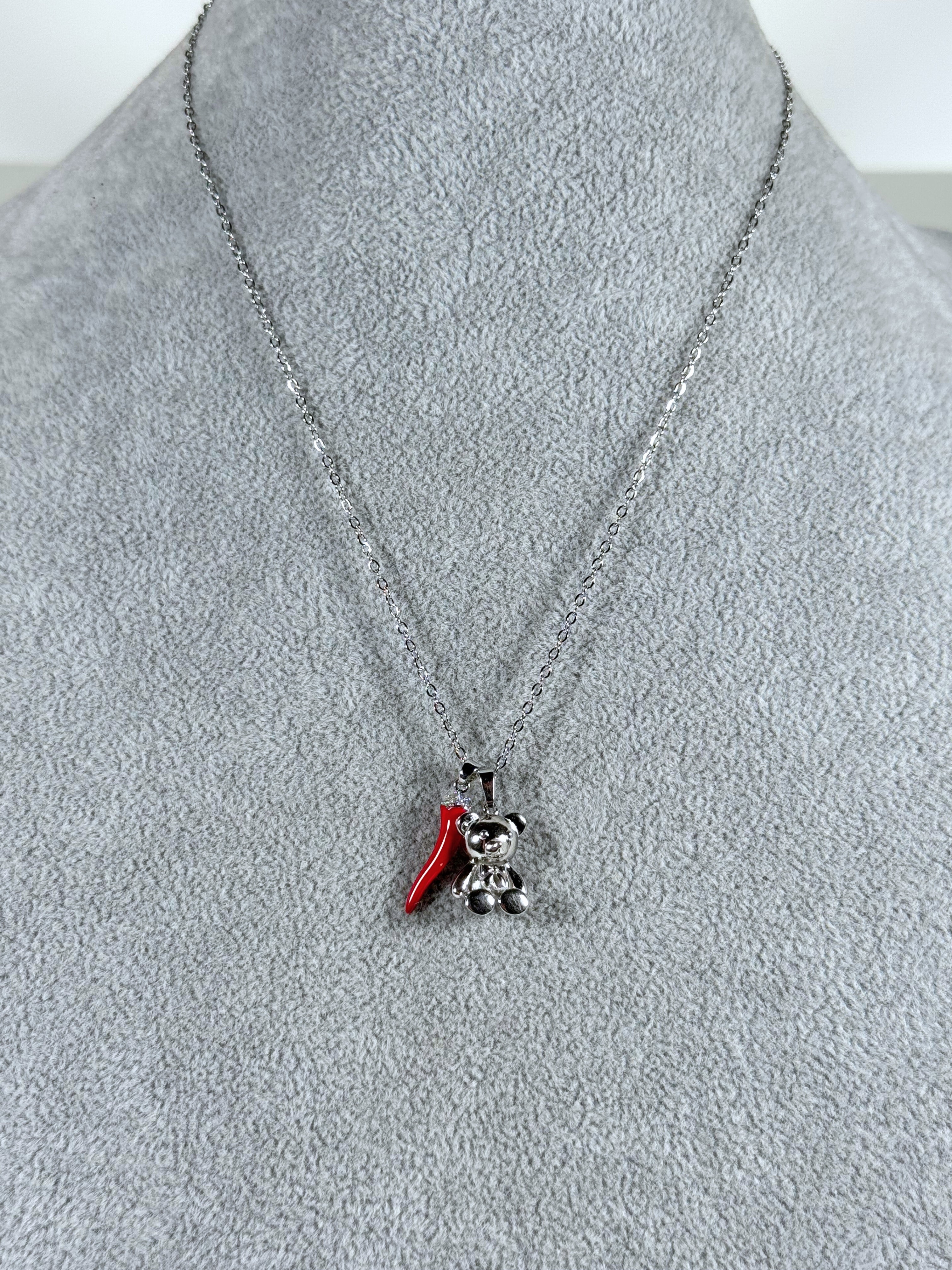 Collana Lucky Bear-Pink Babol