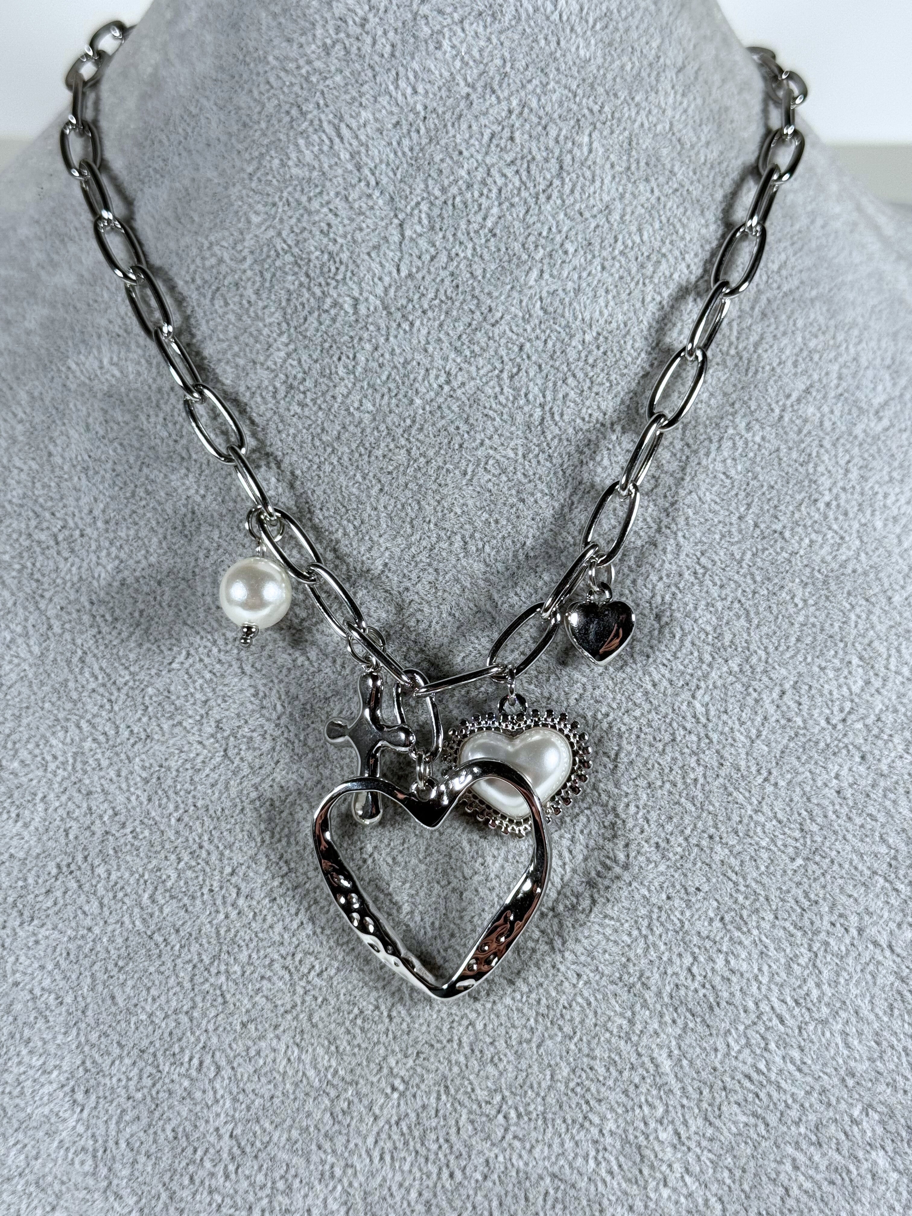 Collana Pearl and Love-Pink Babol