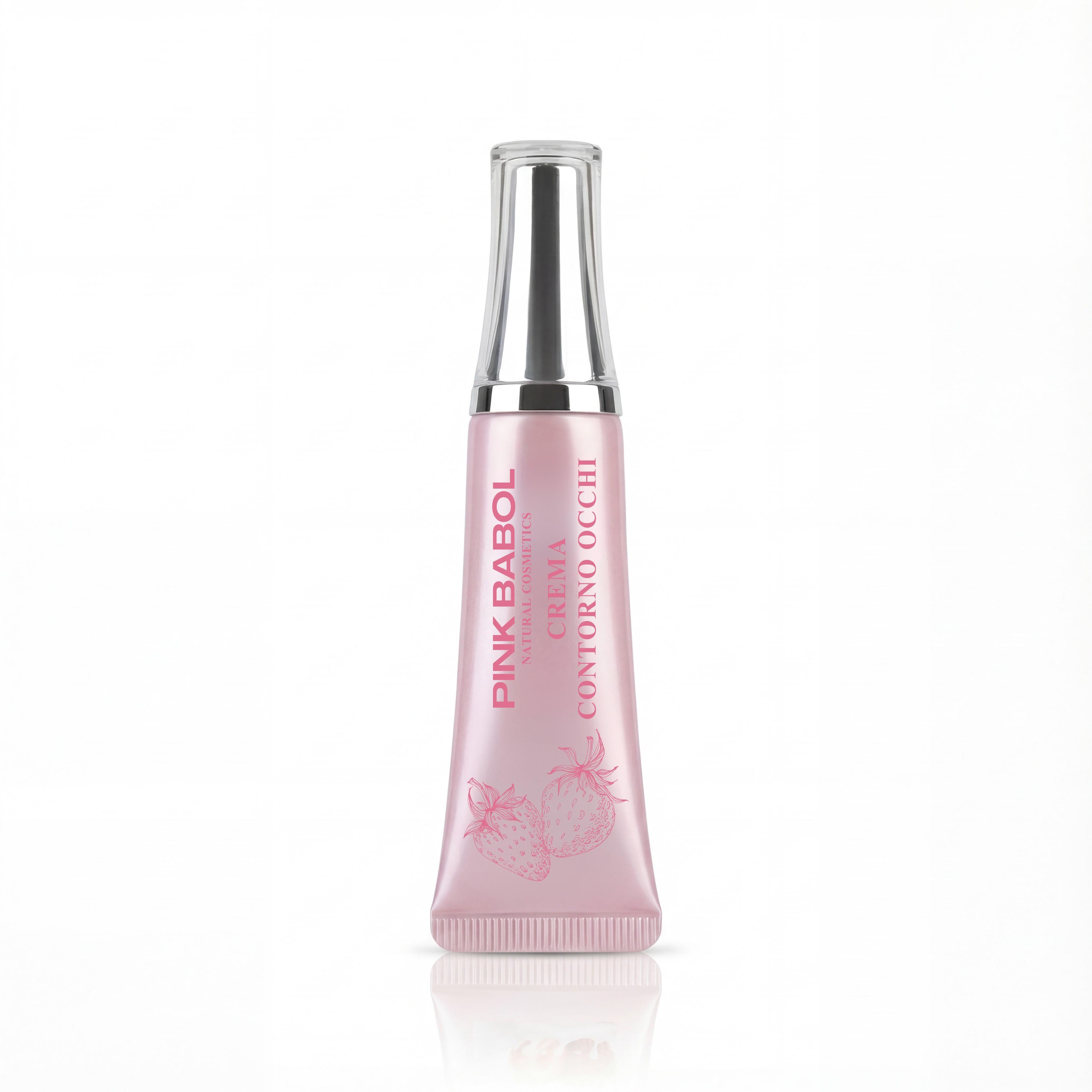 Crema Contorno Occhi con Olio di Cocco, Ceramide NP, Olivello Spinoso, Vitamina E e Olio di Girasole – Illuminante e Idratante-Pink Babol