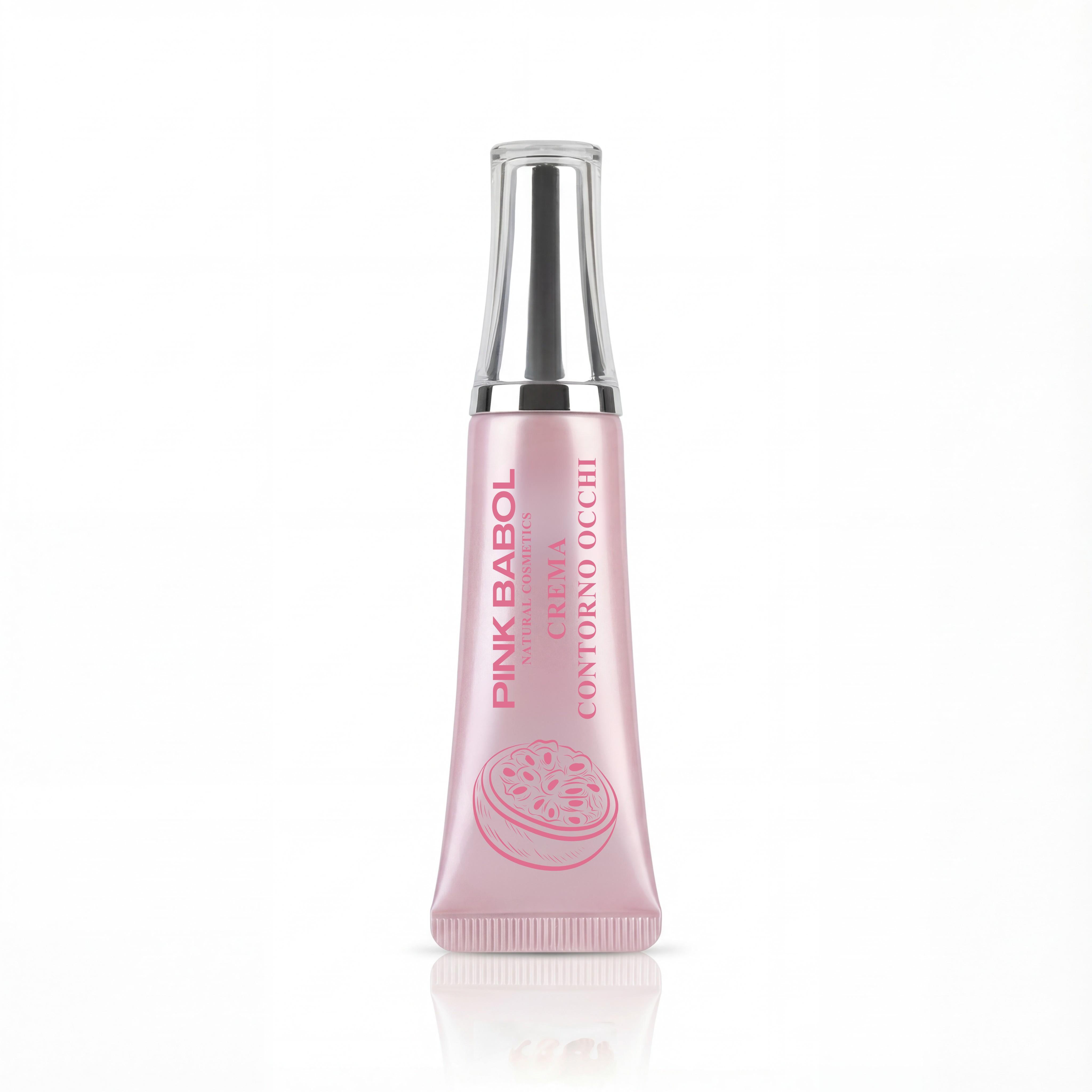 Crema Contorno Occhi con Olio di Cocco, Ceramide NP, Olivello Spinoso, Vitamina E e Olio di Girasole – Illuminante e Idratante-Pink Babol