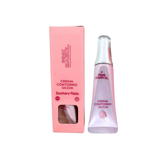 Crema Contorno Occhi con Olio di Cocco, Ceramide NP, Olivello Spinoso, Vitamina E e Olio di Girasole – Illuminante e Idratante-Pink Babol