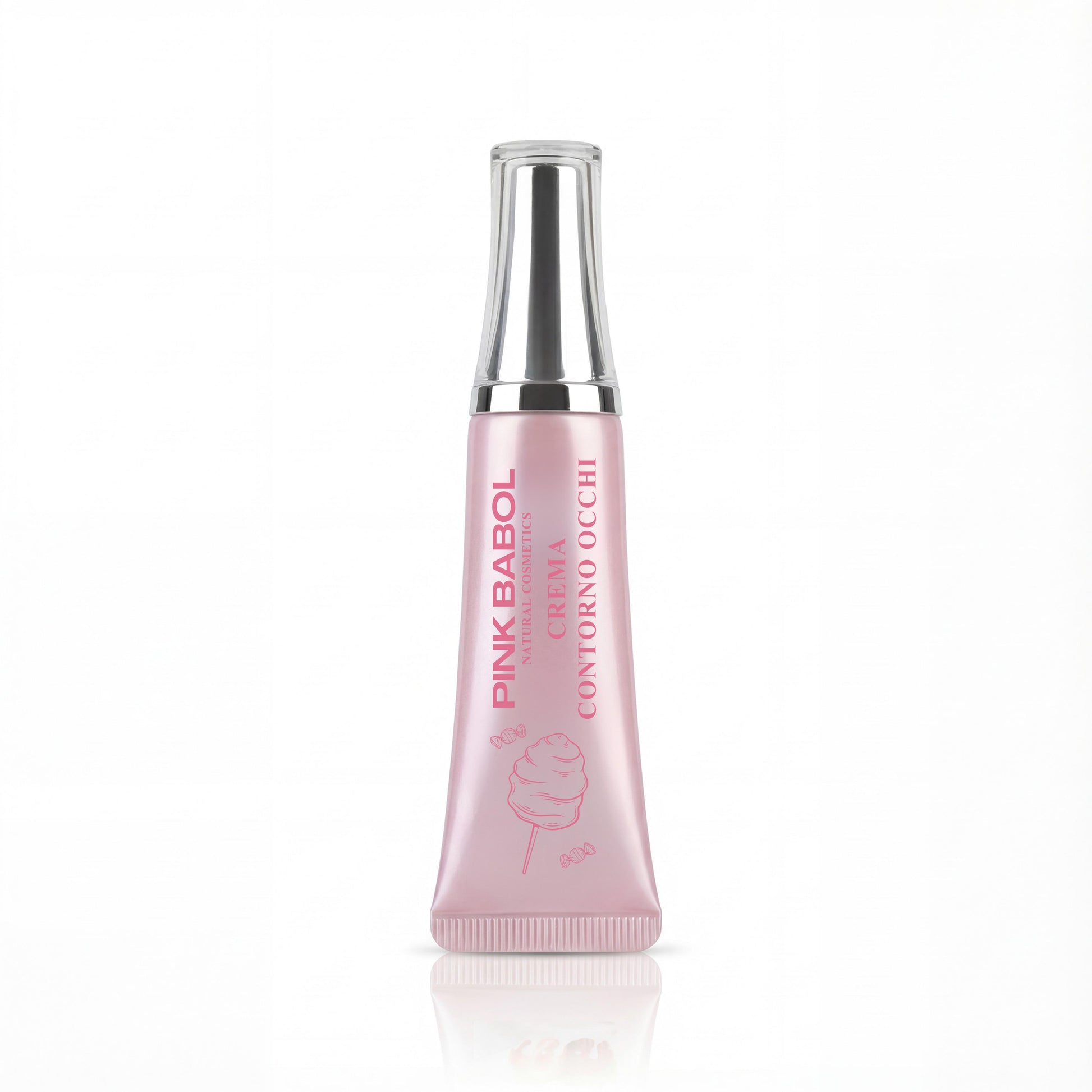 Crema Contorno Occhi con Olio di Cocco, Ceramide NP, Olivello Spinoso, Vitamina E e Olio di Girasole – Illuminante e Idratante-Pink Babol