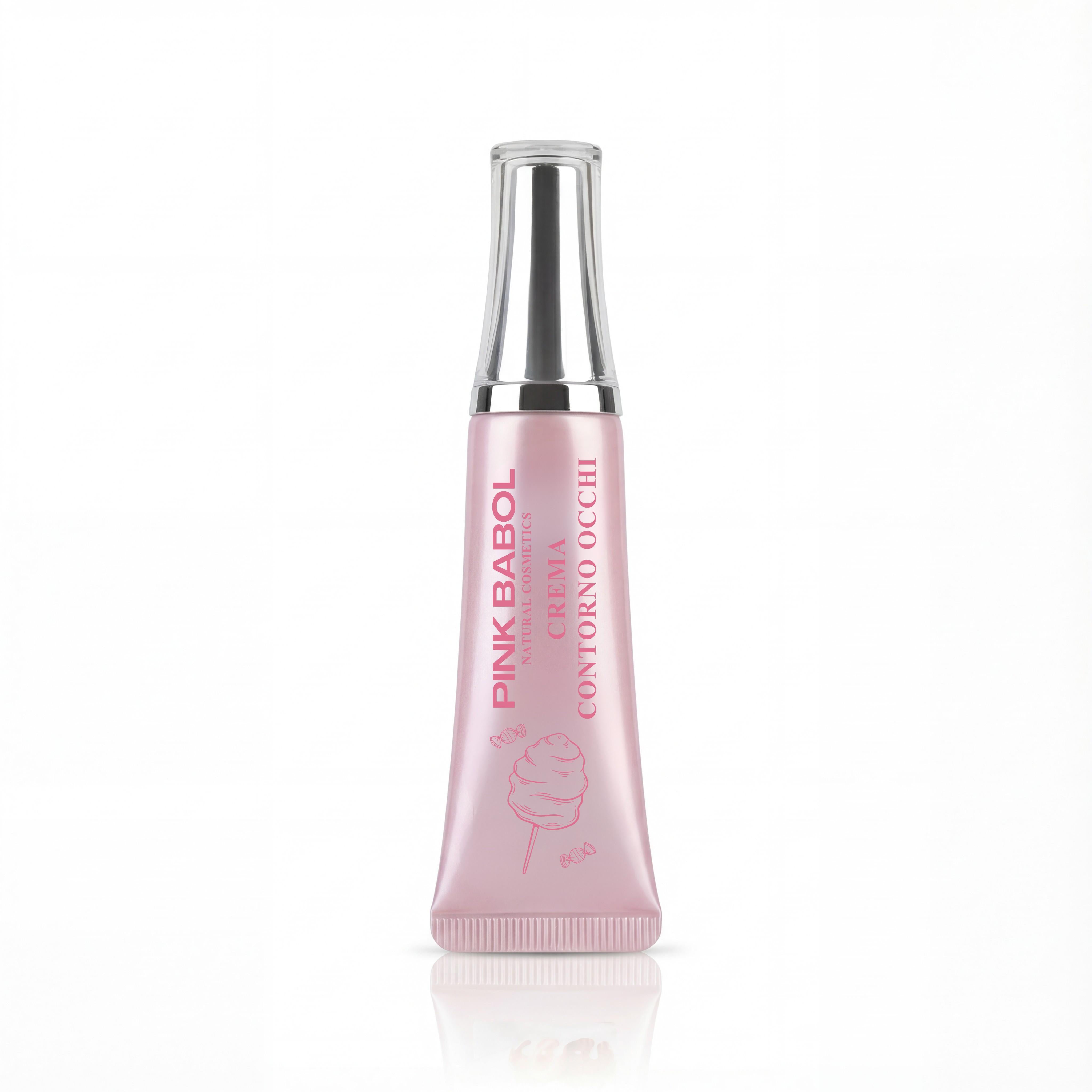 Crema Contorno Occhi con Olio di Cocco, Ceramide NP, Olivello Spinoso, Vitamina E e Olio di Girasole – Illuminante e Idratante-Pink Babol