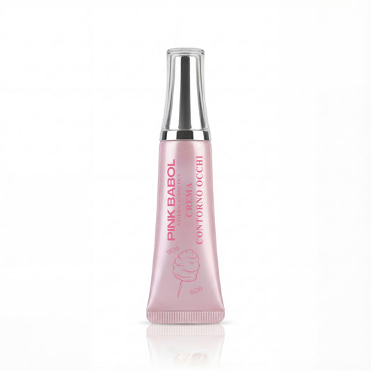 Crema Contorno Occhi con Olio di Cocco, Ceramide NP, Olivello Spinoso, Vitamina E e Olio di Girasole – Illuminante e Idratante-Pink Babol