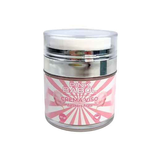 Crema Idratante Viso Giorno con Acido Ialuronico, Aloe Vera, Olio di Jojoba, Burro di Karité e Vitamina E – Rigenerante, Illuminante, Lenitiva, Nutriente e Antietà Naturale-Pink Babol