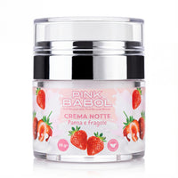 Crema Viso Notte con Acido Ialuronico, Burro di Karité, Vitamine A ed E e Olio di Rosa Selvatica – Rigenerante, Nutriente e Illuminante, Antiage Naturale-Pink Babol