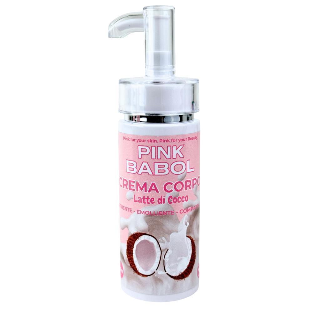 Crema idratante corpo con Acido ialuronico, Olio di Jojoba, Aloe Vera, Vitamina E-Pink Babol