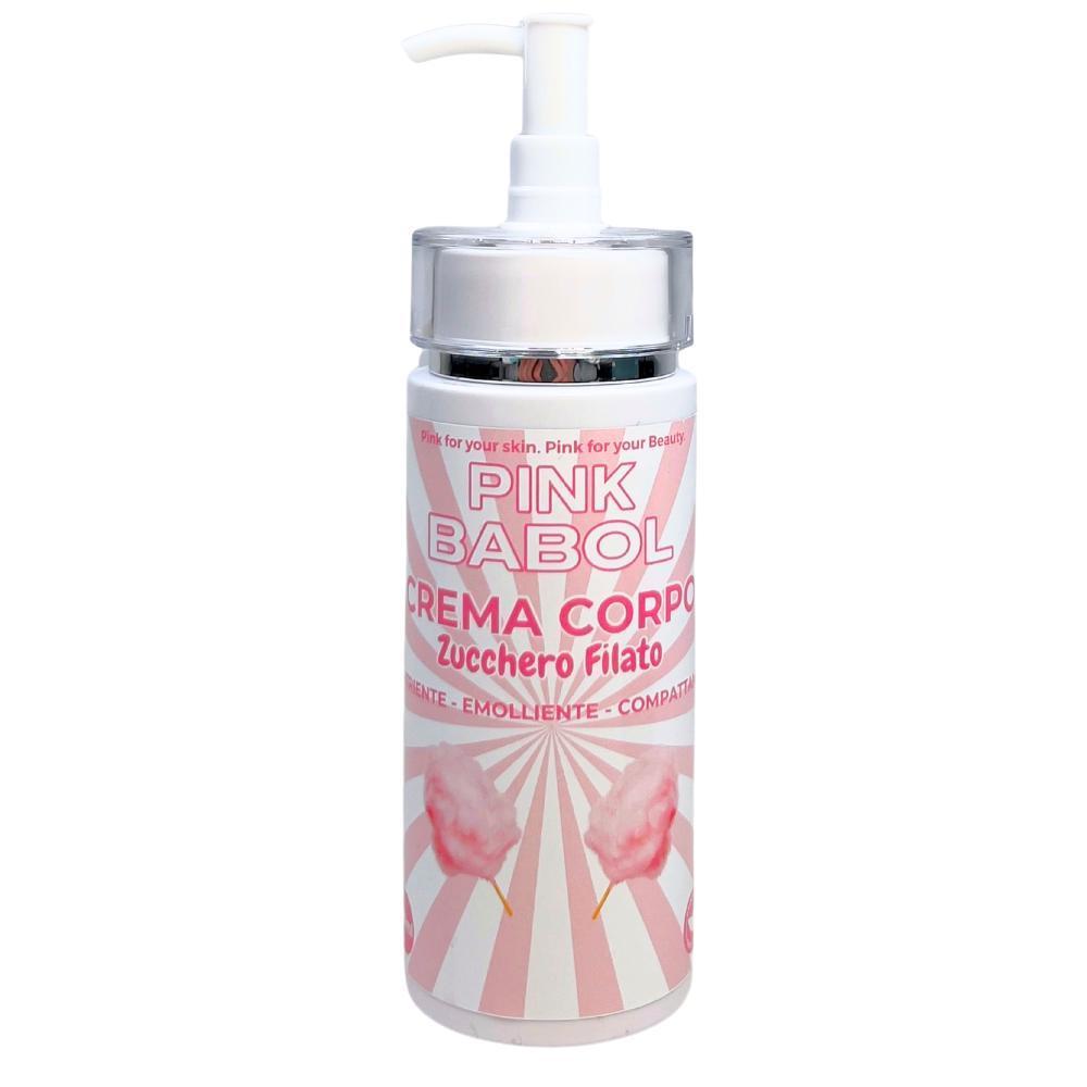Crema idratante corpo con Acido ialuronico, Olio di Jojoba, Aloe Vera, Vitamina E-Pink Babol