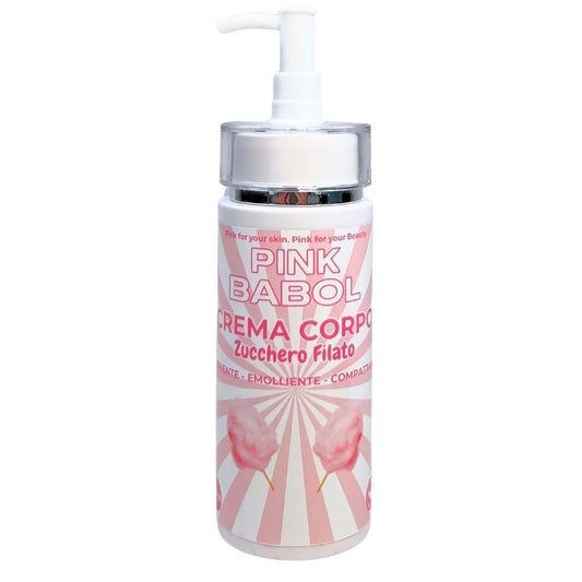 Crema idratante corpo con Acido ialuronico, Olio di Jojoba, Aloe Vera, Vitamina E-Pink Babol
